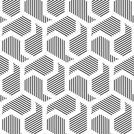 black and white pattern,background line geometric,modern stylish textureのイラスト素材