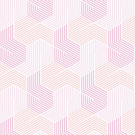 Pink and white pattern,background line geometric,modern stylish texture,vectorのイラスト素材