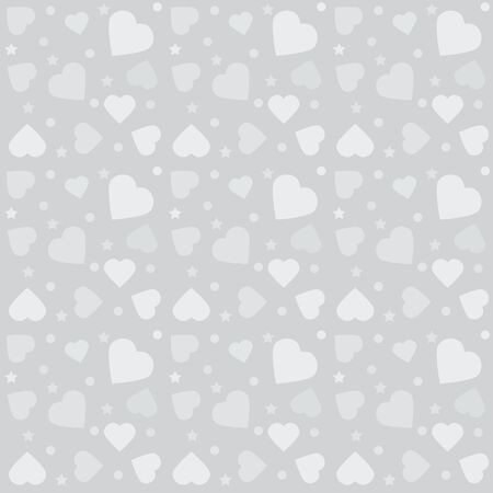 colorful pattern with hearts. Background for Valentine's Day greetings cards and gifts papers. Vector illustration.のイラスト素材