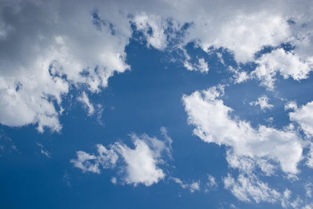 White cloud and blue sky 