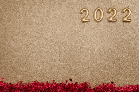 new year 2022 background celebration xmas decoration. merry christmas shiny, festive and elegant