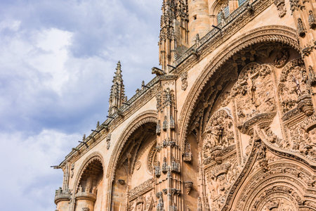 Salamanca Spain tourism travel destination famous place architecture detail with no people.の写真素材
