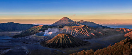 Volcanoes of Bromo National Park, Java, Indonesia.