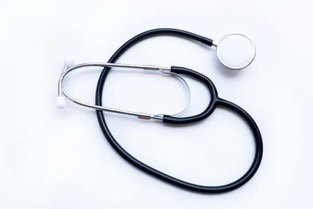 stethoscope isolated white backgroundの写真素材