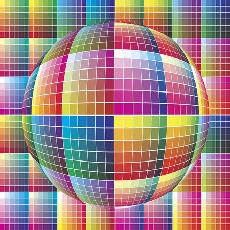 World of colors: Spherical color guide to match colors for printのイラスト素材