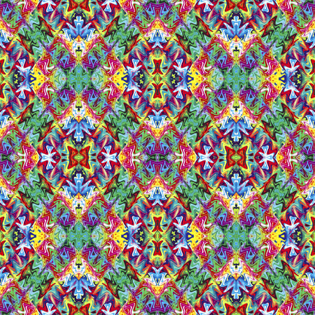 Native American textile designs; seamless sophisticated ethnic artwork in vivid colors