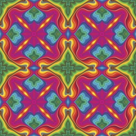 Seamless vector Pop art pattern in funky disco styleのイラスト素材