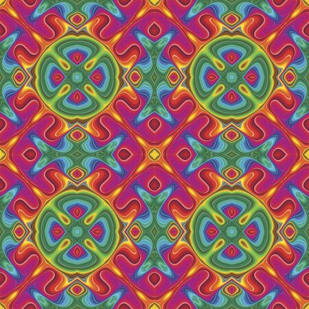 Seamless vector Pop art pattern in funky disco styleのイラスト素材