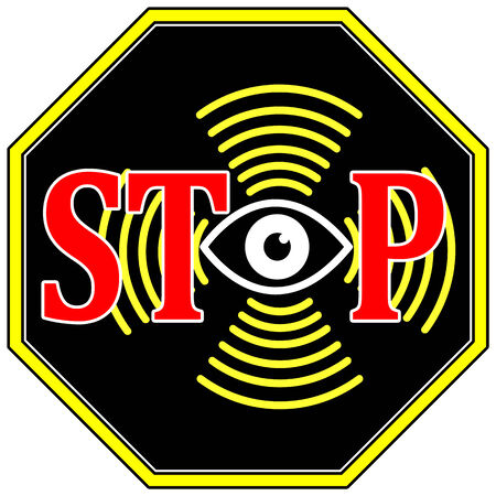 Stop Surveillance Concept signの写真素材