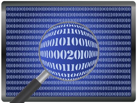 Troubleshooting Computer. Humorous concept sign of a binary code with three digits instead of 0 and 1の写真素材