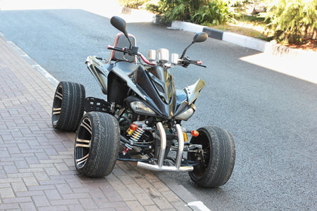 Quad in town.