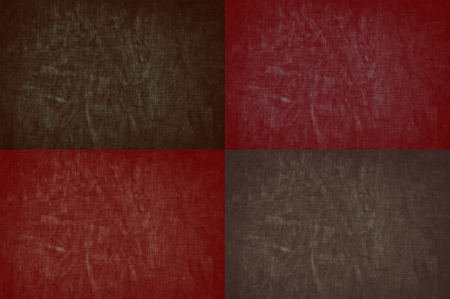 Four horizontal tiles of scratched brown and red backgroundの写真素材