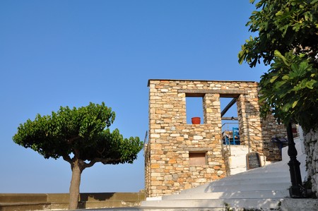 Alonissos island, Greece â June 28, 2016: Old Alonissos view image.のeditorial素材