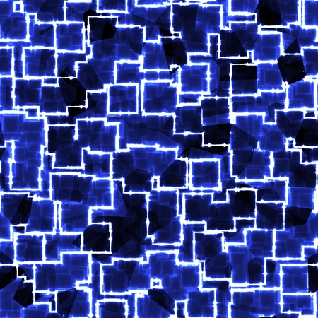 Blue squared abstract pictureの写真素材