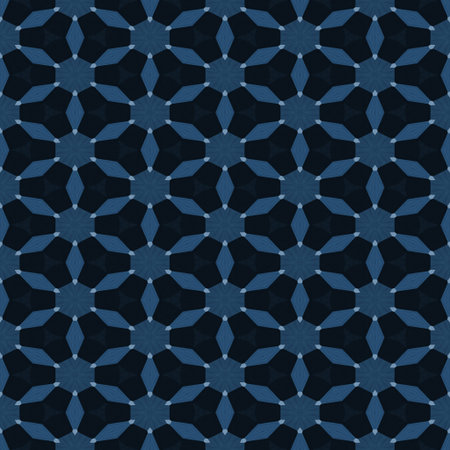 Dark blue seamless wallpaper or geometrical background
