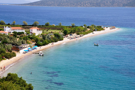 Agios Dimitrios beach in Alonissos island, Sporades, Greeceのeditorial素材