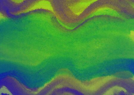 Beautiful colored green and yellow violet watercolor backgroundの写真素材
