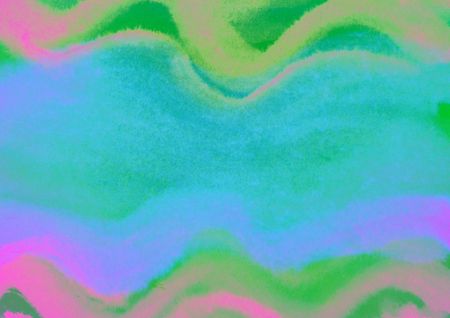Beautiful pastel bright turquoise watercolor  background pictureの写真素材
