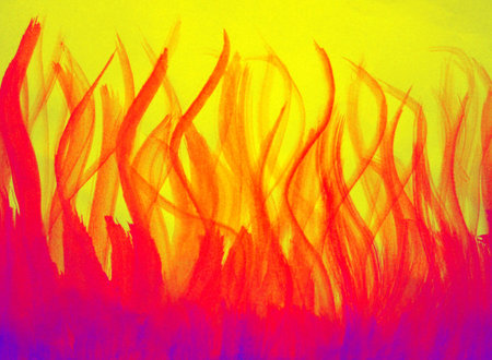Exotic vivid bright colorful fiery like paint picture texture