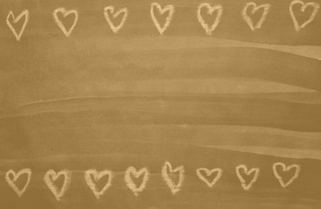Natural light brown colored homely nice watercolor background with little heartsの写真素材