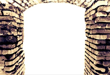 Symbolic gate or passage, motivating mysterious background for your textの写真素材
