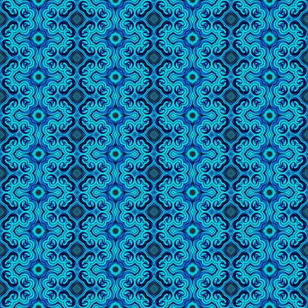 Blue seamless tribal ethnic beautiful pattern background designの写真素材