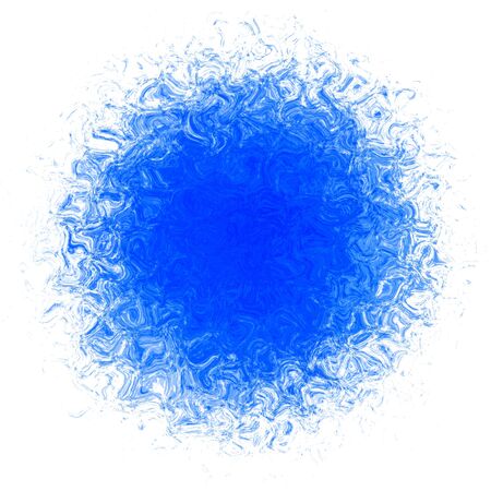 Blue colored circle artistic bright spot stainの写真素材
