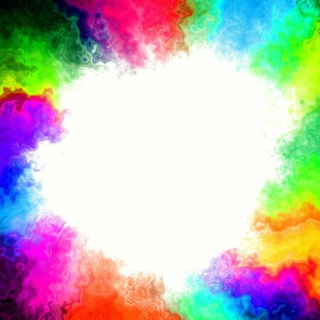 Beautiful colorful creative coloring circle and square vignette backgroundの写真素材