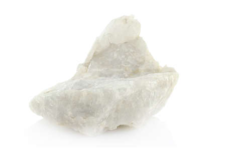 white rock on white backgroundの写真素材