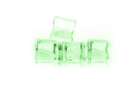 ices on white backgroundの写真素材
