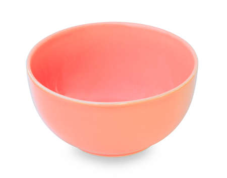 empty bowl on white backgroundの写真素材
