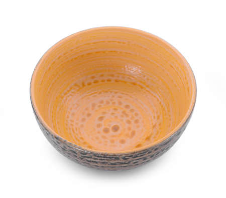 empty bowl isolated on white backgroundの写真素材