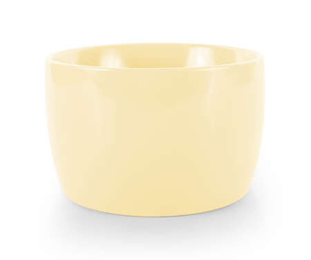 empty bowl isolated on white backgroundの写真素材