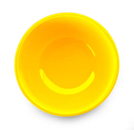 empty bowl isolated on white backgroundの写真素材