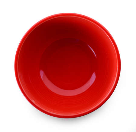 empty bowl isolated on white backgroundの写真素材