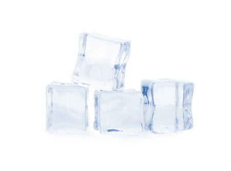 ices on white background
