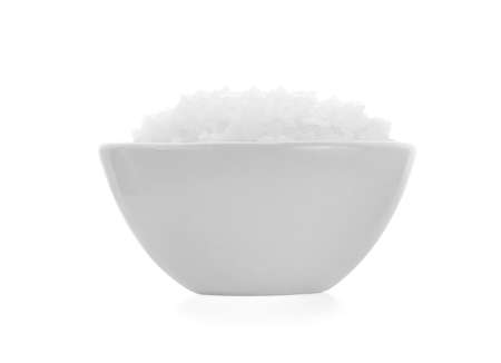 salt isolated on white backgroundの写真素材