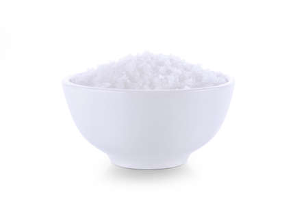 salt isolated on white backgroundの写真素材