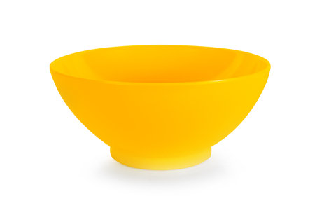 empty bowl isolated on white backgroundの写真素材