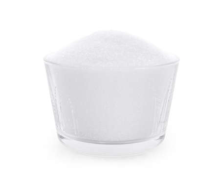 sugar isolated on white background.の写真素材