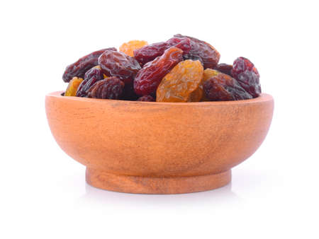 Raisins isolated on white background.の写真素材