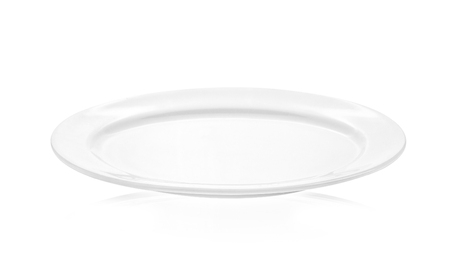 plate isolated on white background.の写真素材