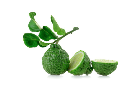bergamot isolated on white backgroundの写真素材