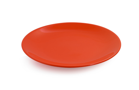 plate isolated on white background.の写真素材