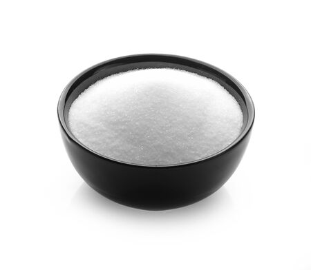 sugar isolated on white background.の写真素材