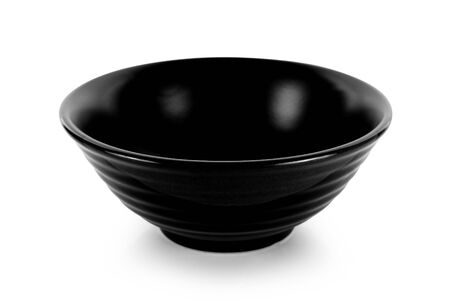empty bowl isolated on whiteの写真素材