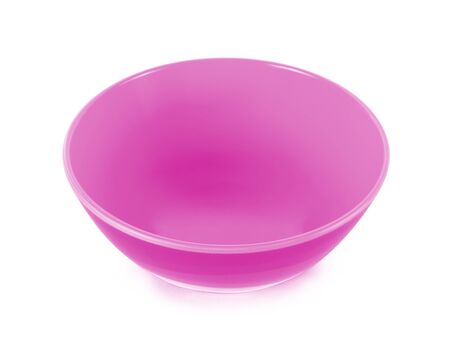 empty bowl on white backgroundの写真素材