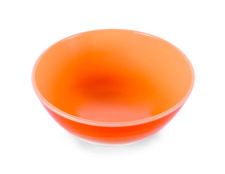 empty bowl on white backgroundの写真素材