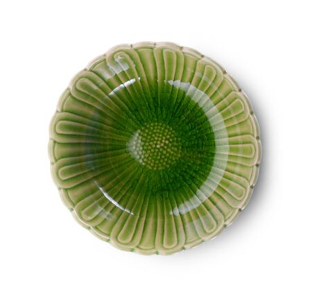 empty bowl on white backgroundの写真素材