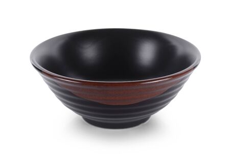 empty bowl isolated on whiteの写真素材